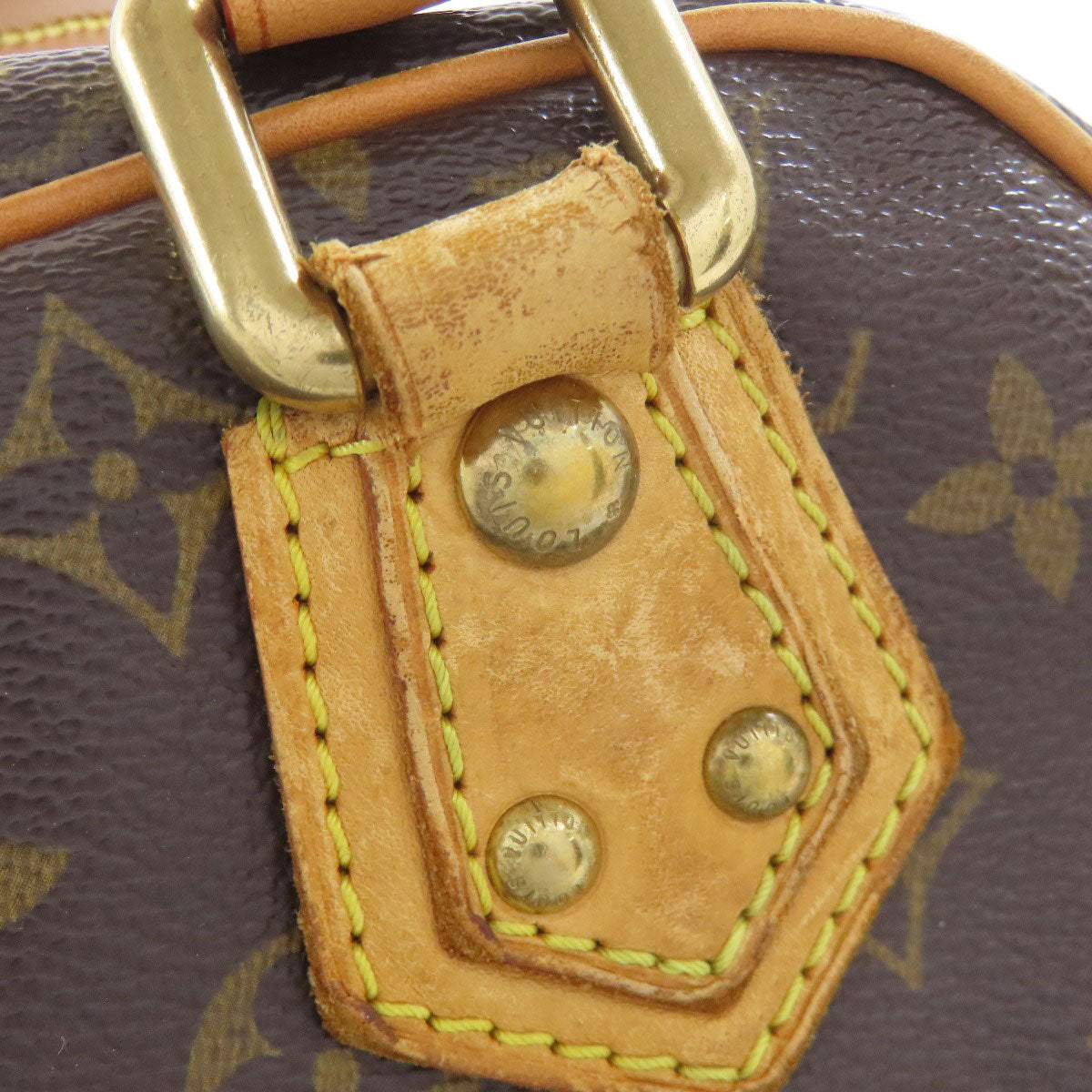 LOUIS VUITTON Tote Bag M40026 Monogram canvas Brown Manhattan PM