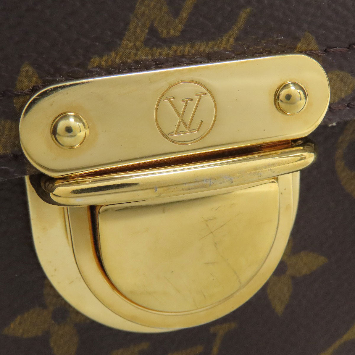 LOUIS VUITTON Tote Bag M40026 Monogram canvas Brown Manhattan PM