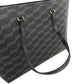 BALENCIAGA Tote Bag 702698 PVC black Medium Shopper BB Monogram