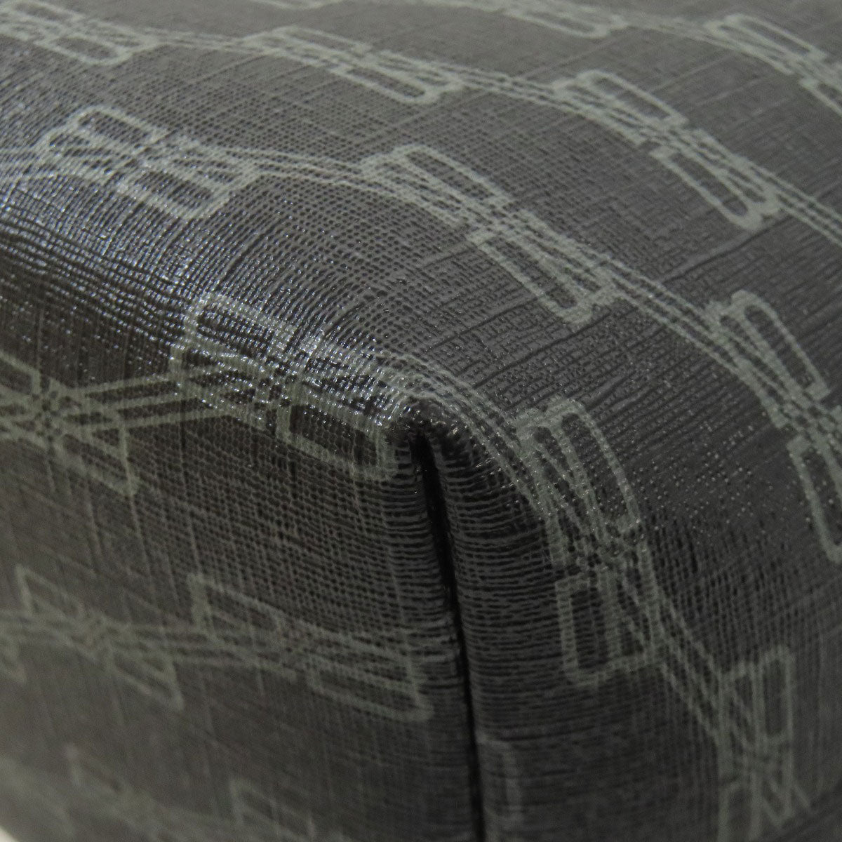 BALENCIAGA Tote Bag 702698 PVC black Medium Shopper BB Monogram