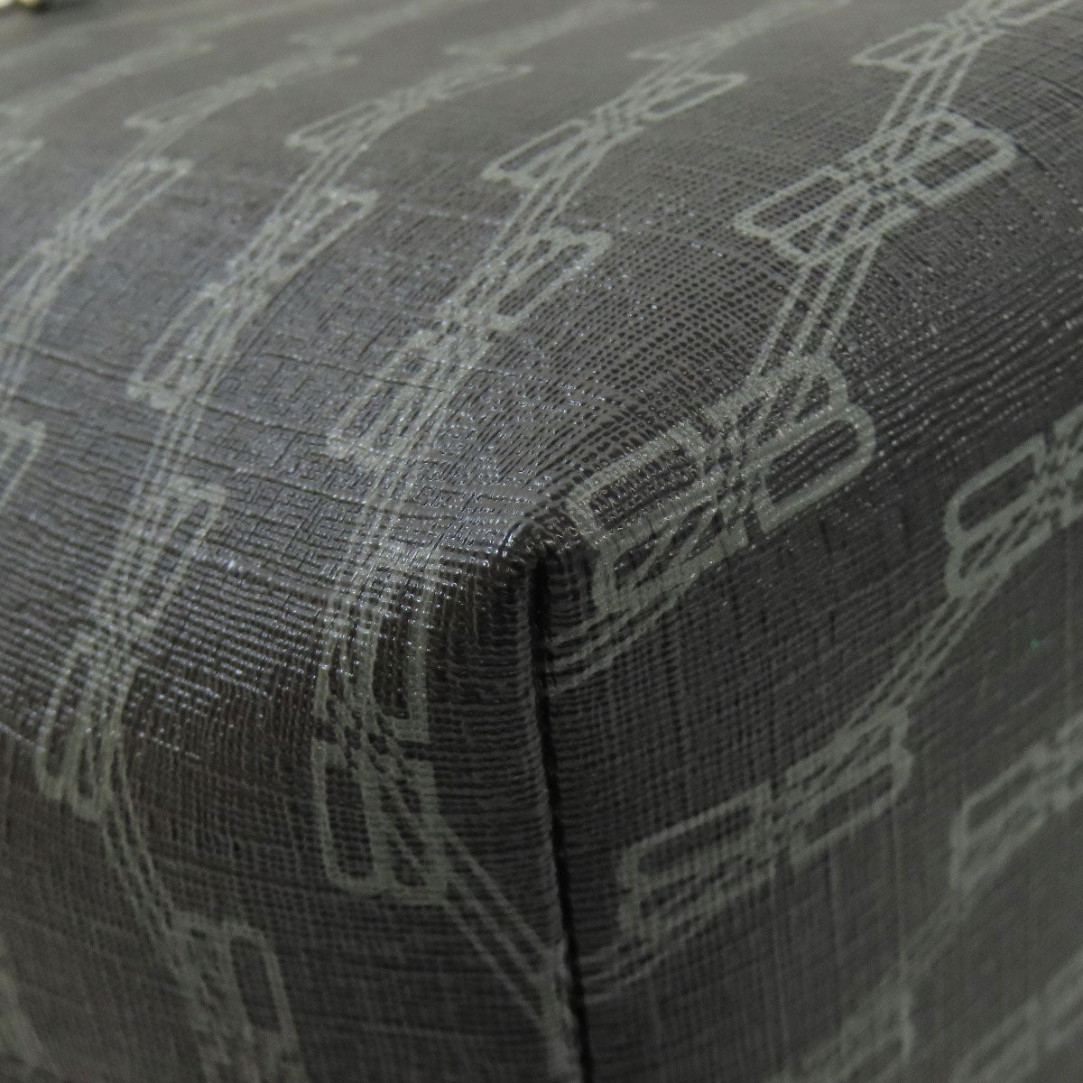 BALENCIAGA Tote Bag 702698 PVC black Medium Shopper BB Monogram