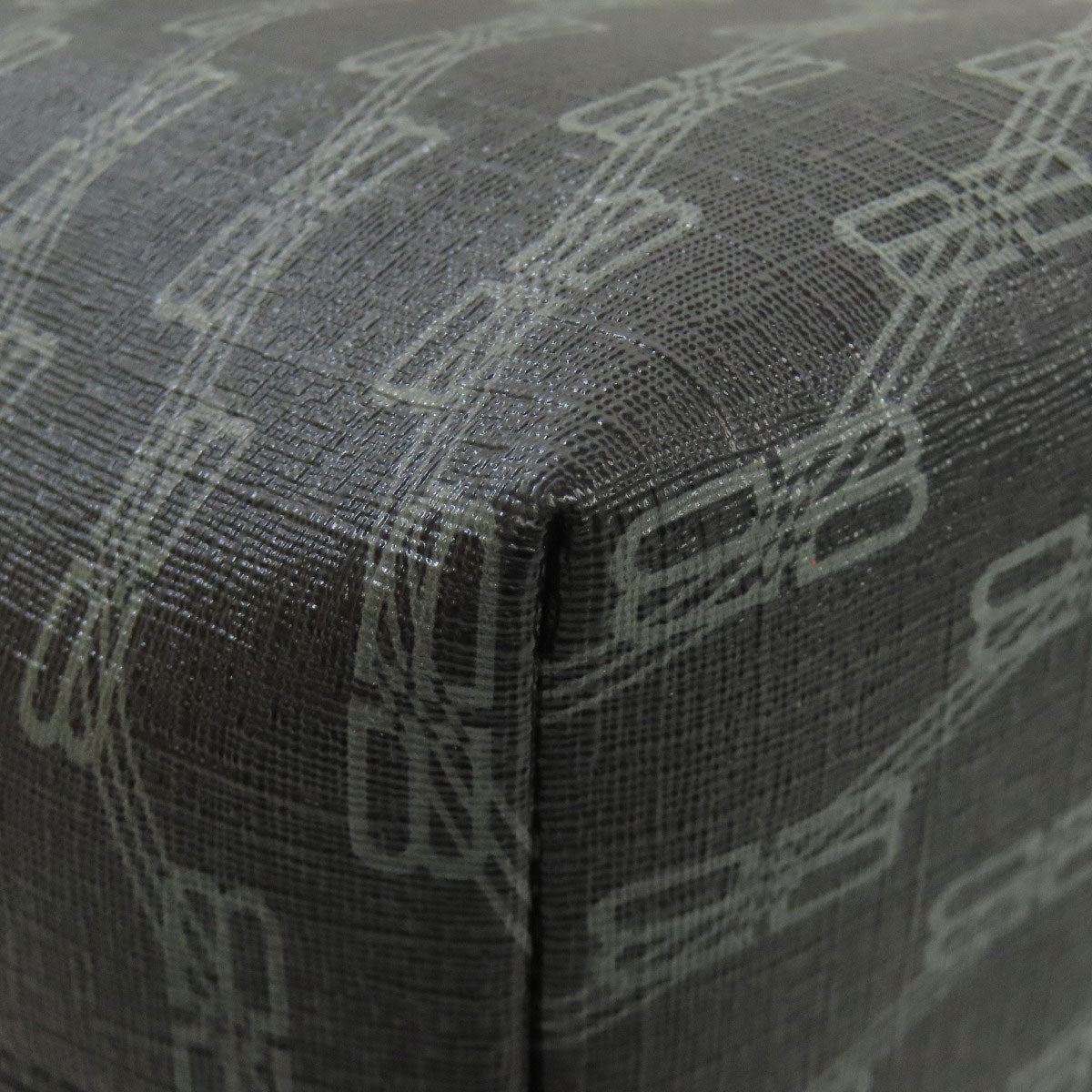 BALENCIAGA Tote Bag 702698 PVC black Medium Shopper BB Monogram