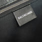 BALENCIAGA Tote Bag 702698 PVC black Medium Shopper BB Monogram
