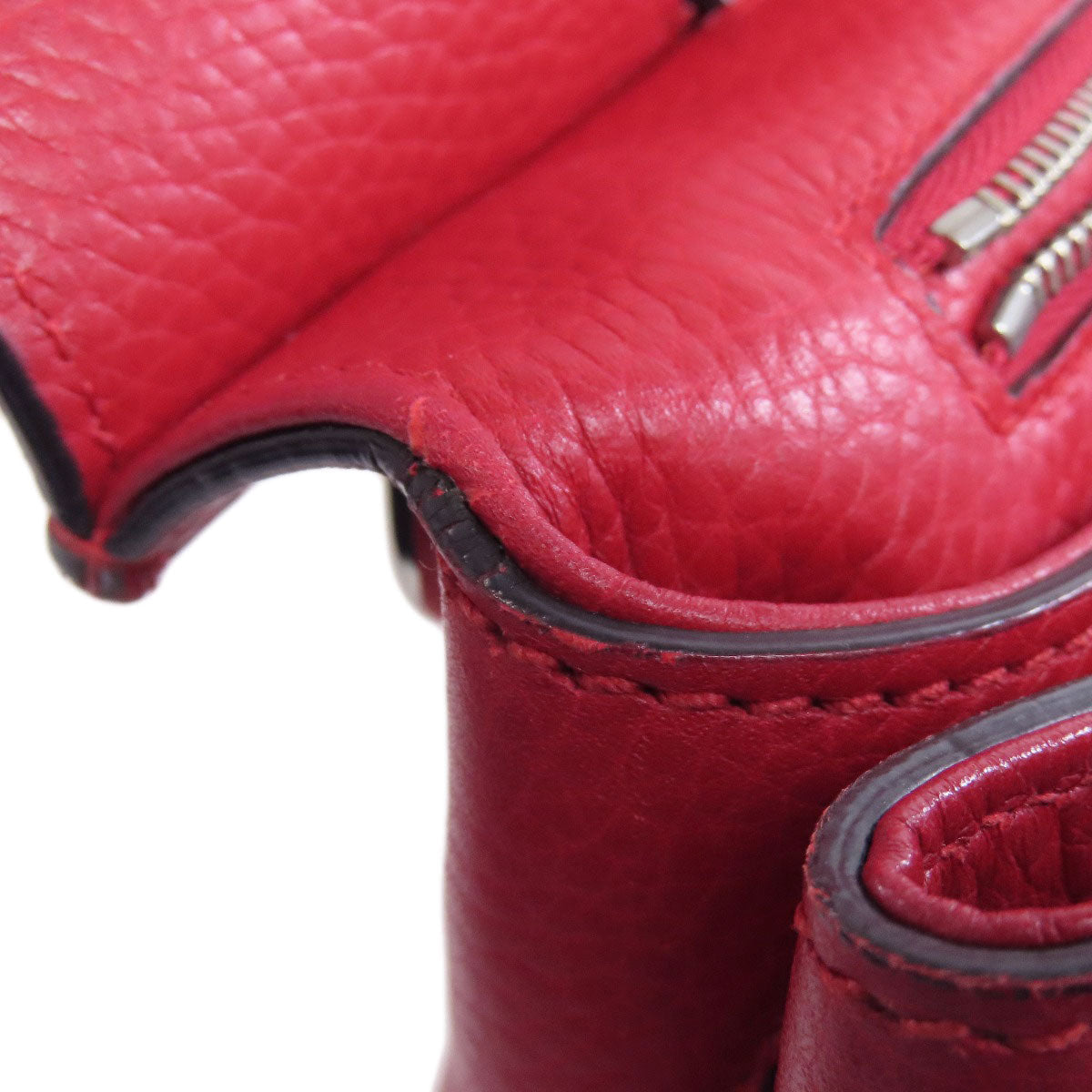 GUCCI Handbag 392013 leather Red Bamboo Daily 2WAY