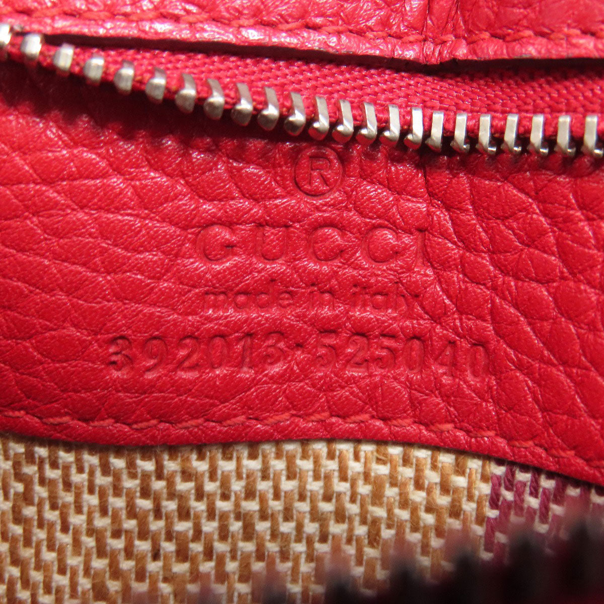 GUCCI Handbag 392013 leather Red Bamboo Daily 2WAY