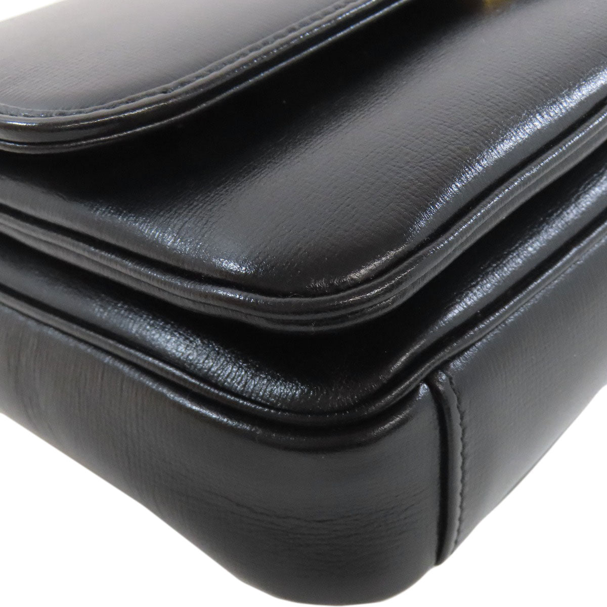 GUCCI Shoulder Bag 576421 Calfskin black ChainShoulder