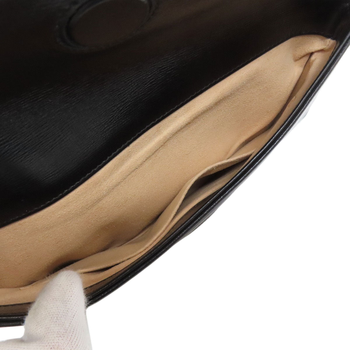 GUCCI Shoulder Bag 576421 Calfskin black ChainShoulder