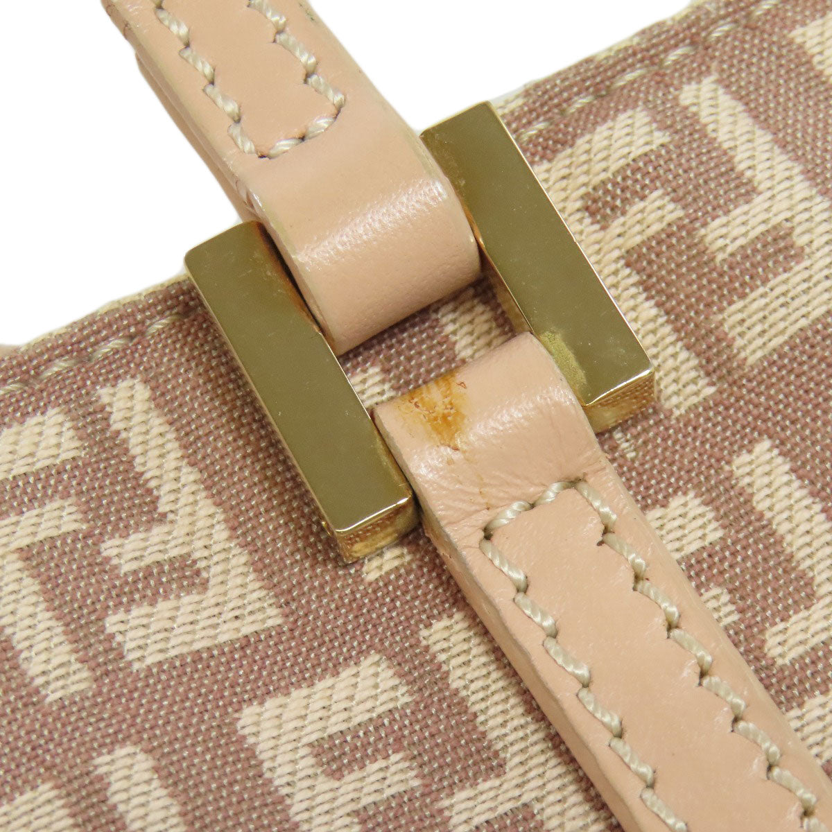 FENDI Handbag canvas pink Zucchino