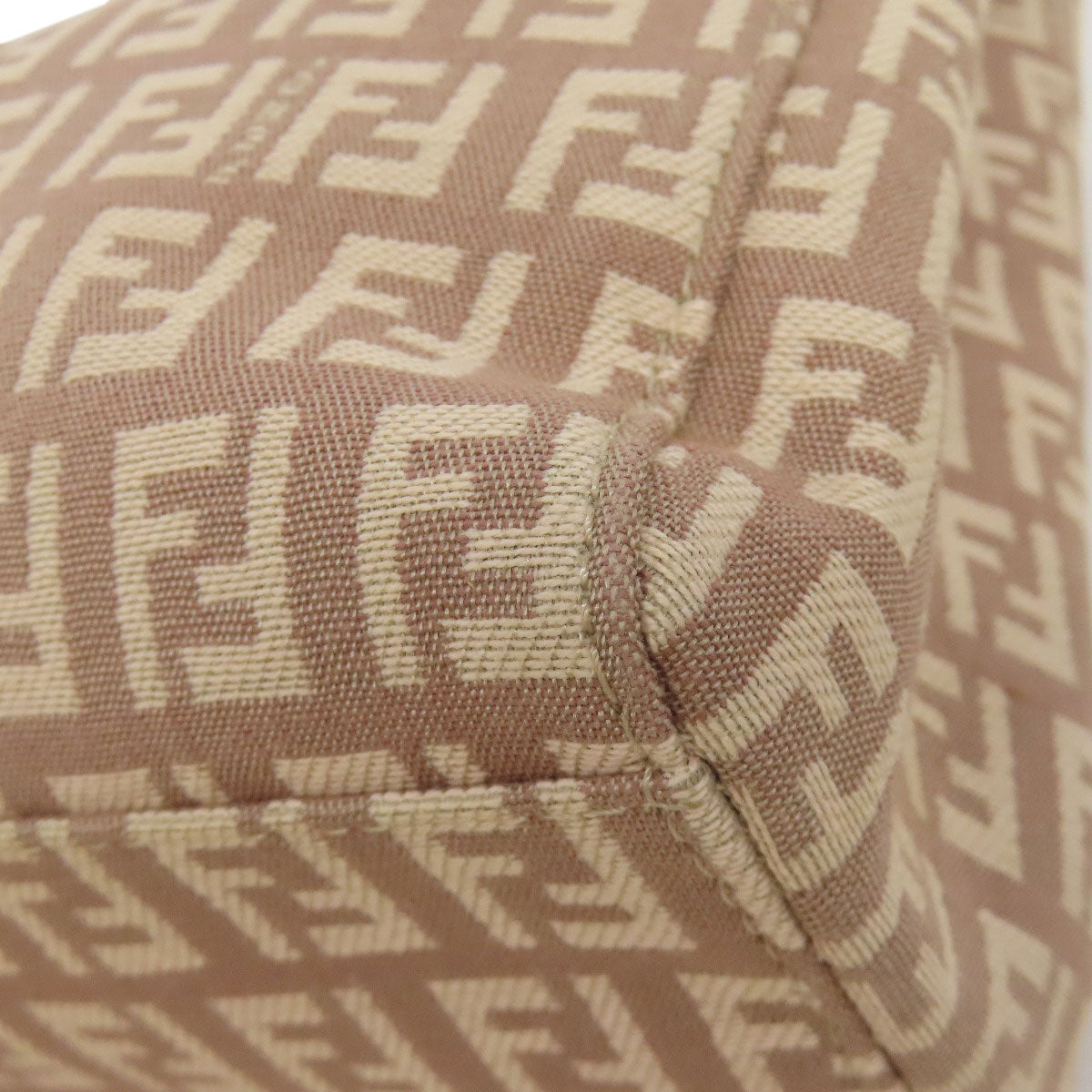 FENDI Handbag canvas pink Zucchino