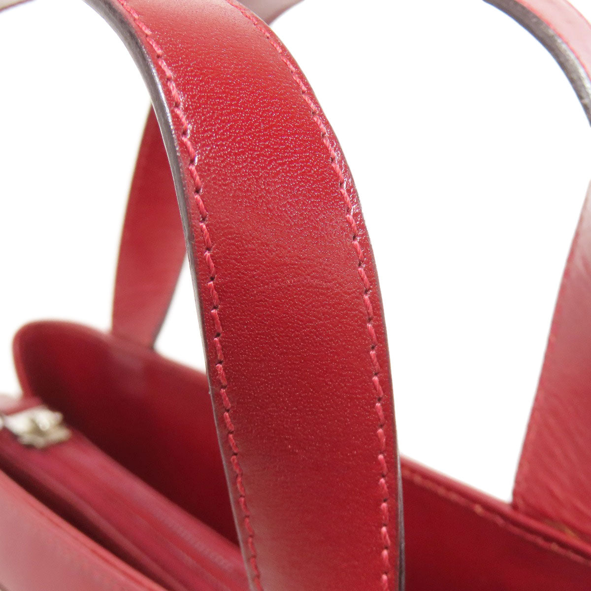 BURBERRY Handbag leather Red logo