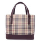BURBERRY Handbag canvas beige Nova Check