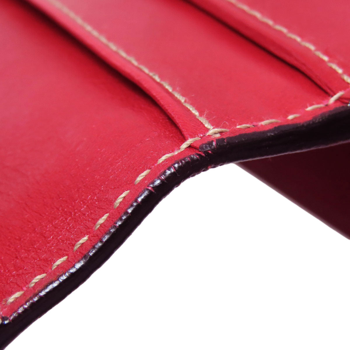 GUCCI Long Wallet Purse 153211 Calfskin Red W Hook Wallet