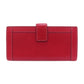 GUCCI Long Wallet Purse 153211 Calfskin Red W Hook Wallet