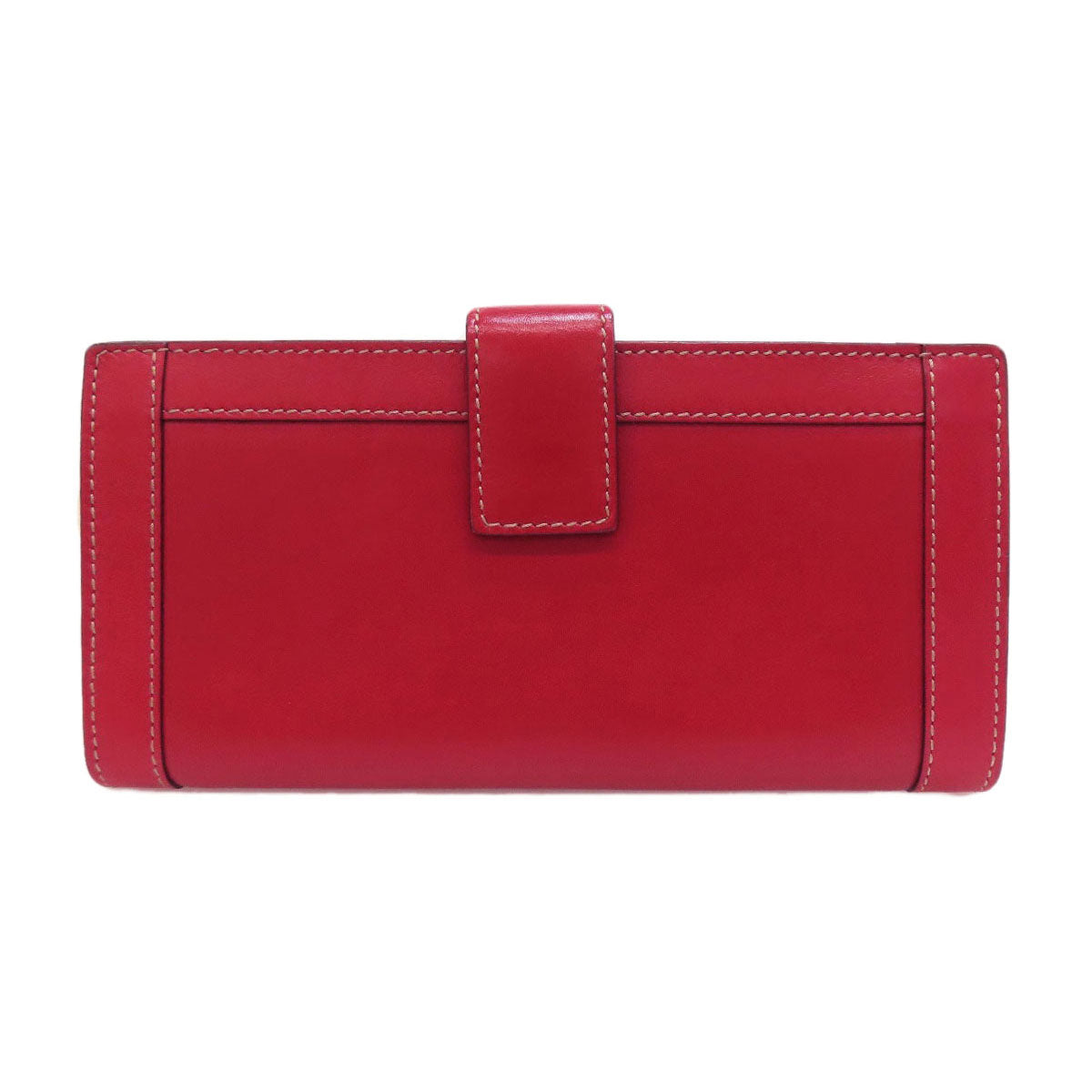 GUCCI Long Wallet Purse 153211 Calfskin Red W Hook Wallet