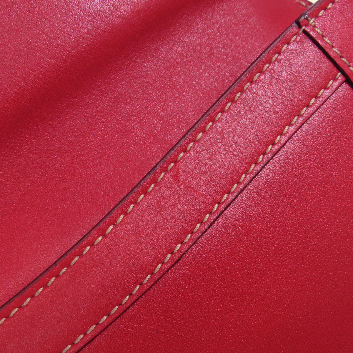 GUCCI Long Wallet Purse 153211 Calfskin Red W Hook Wallet