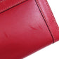 GUCCI Long Wallet Purse 153211 Calfskin Red W Hook Wallet