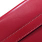 GUCCI Long Wallet Purse 153211 Calfskin Red W Hook Wallet
