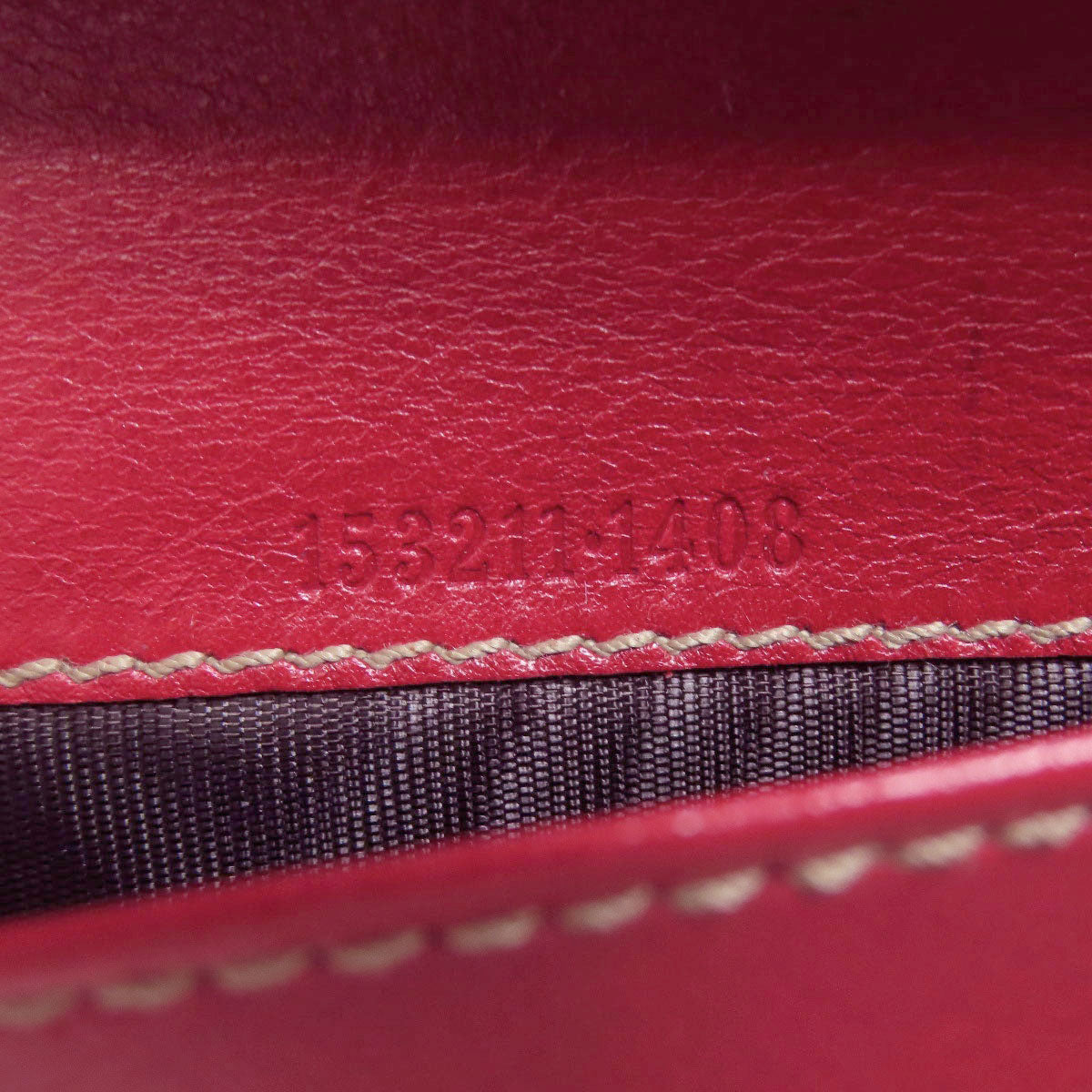 GUCCI Long Wallet Purse 153211 Calfskin Red W Hook Wallet