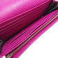 GUCCI Long Wallet Purse leather purple Half Horsebit