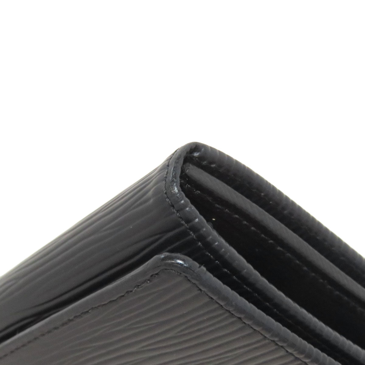 LOUIS VUITTON Bifold Wallet M63972 Epi black Portefeuille Tresol