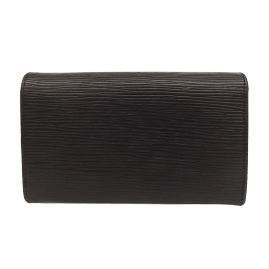 LOUIS VUITTON Bifold Wallet M63972 Epi black Portefeuille Tresol