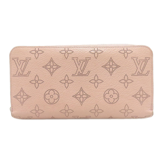 LOUIS VUITTON Long Wallet Purse M61868 Mahina leather pink Zippy wallet