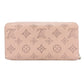 LOUIS VUITTON Long Wallet Purse M61868 Mahina leather pink Zippy wallet
