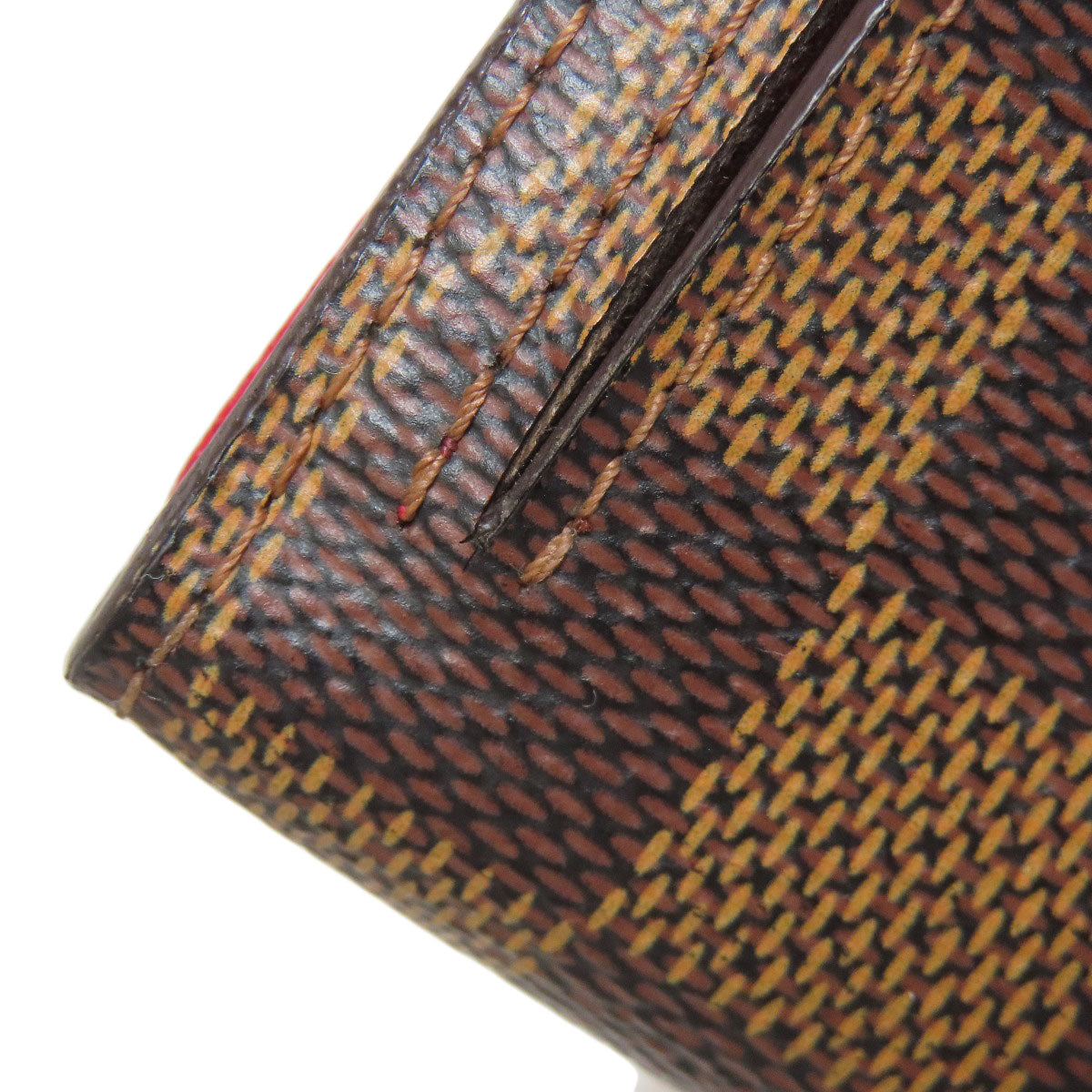 LOUIS VUITTON Bifold Wallet N60005 Damier canvas Brown Portefeuille and Koala