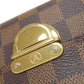 LOUIS VUITTON Bifold Wallet N60005 Damier canvas Brown Portefeuille and Koala