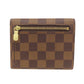 LOUIS VUITTON Bifold Wallet N60005 Damier canvas Brown Portefeuille and Koala