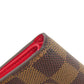 LOUIS VUITTON Bifold Wallet N60005 Damier canvas Brown Portefeuille and Koala