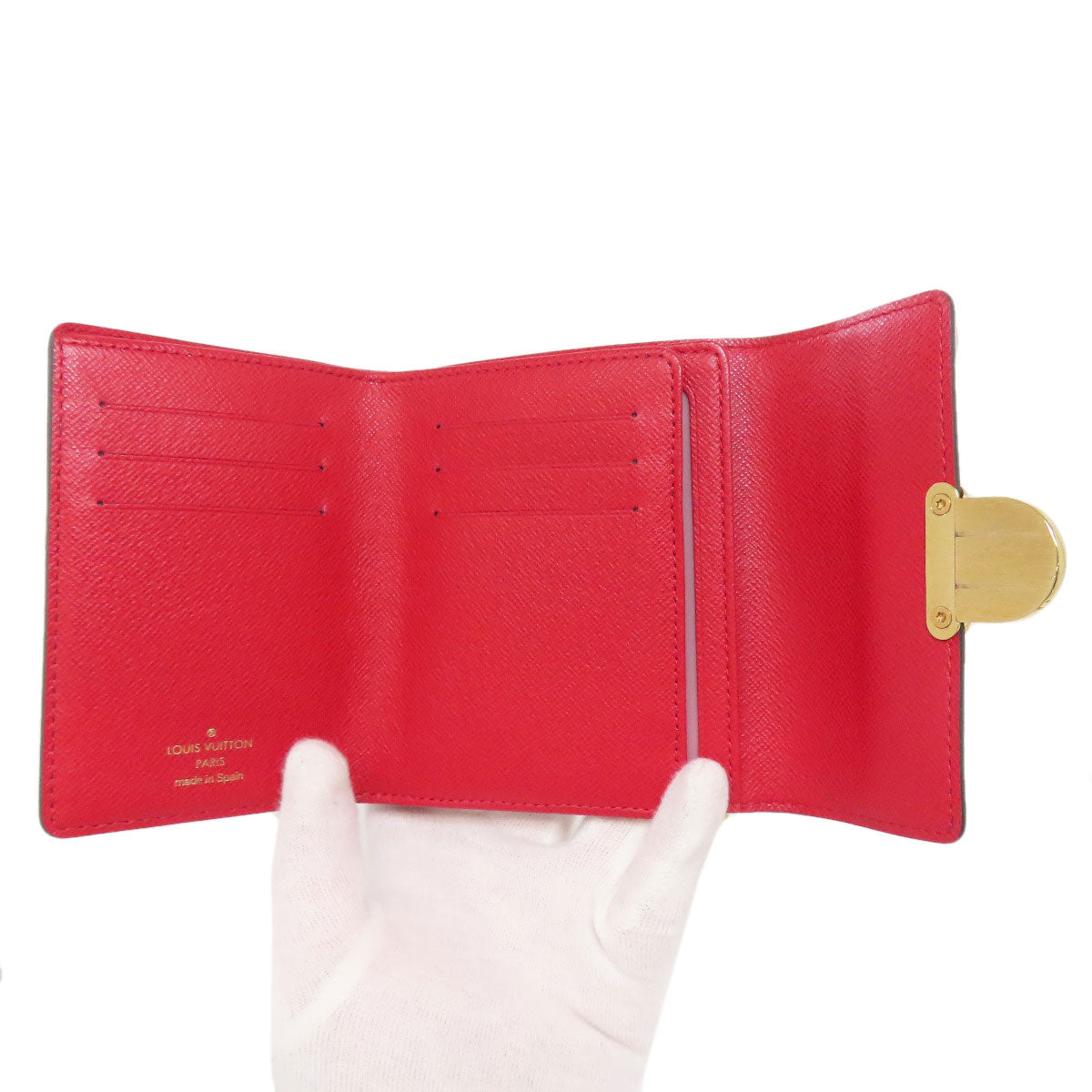 LOUIS VUITTON Bifold Wallet N60005 Damier canvas Brown Portefeuille and Koala