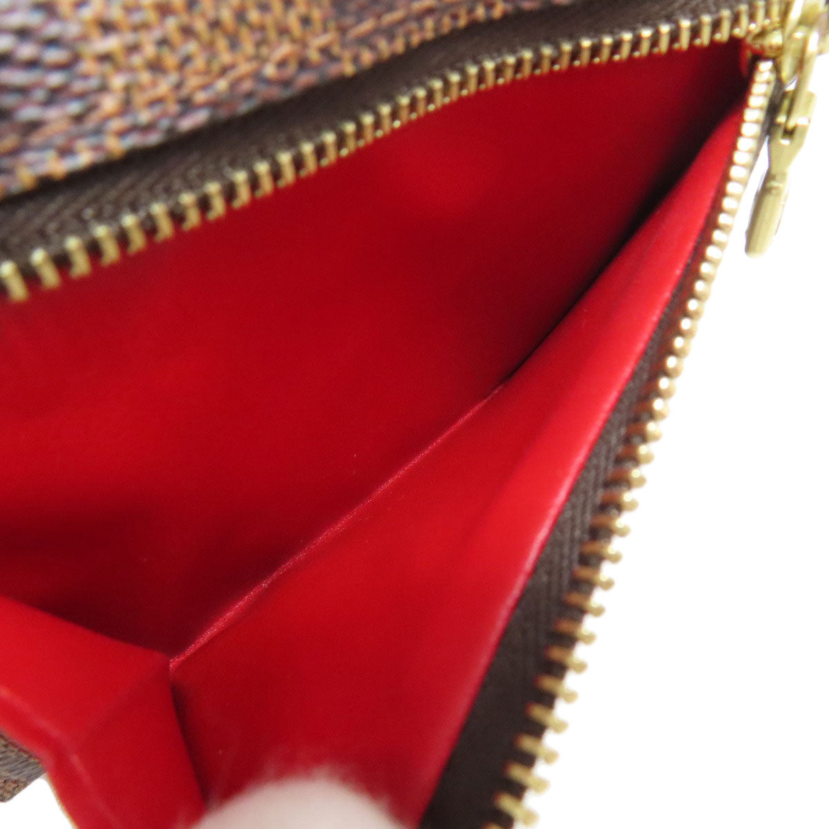 LOUIS VUITTON Bifold Wallet N60005 Damier canvas Brown Portefeuille and Koala