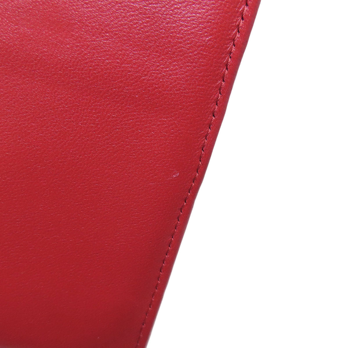 CHANEL Long Wallet Purse lambskin Red Matelasse COCO Mark SilverMetal