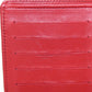 CHANEL Long Wallet Purse lambskin Red Matelasse COCO Mark SilverMetal