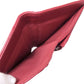 CHANEL Long Wallet Purse lambskin Red Matelasse COCO Mark SilverMetal