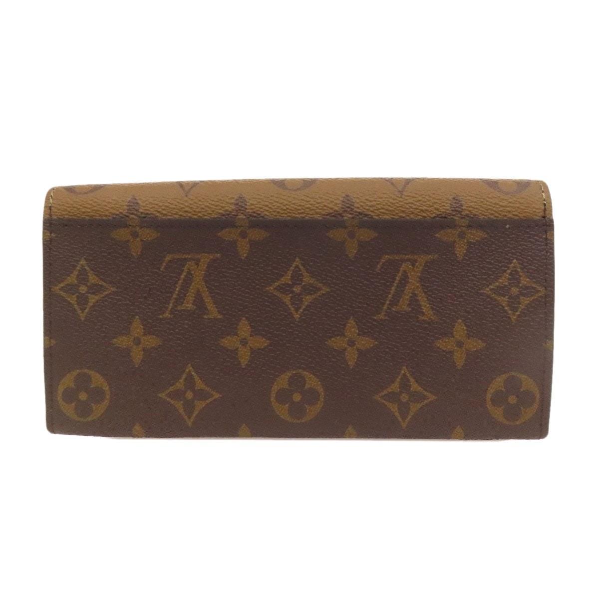 LOUIS VUITTON Long Wallet Purse M82157 Monogram reverse Brown Portefeuille Emily