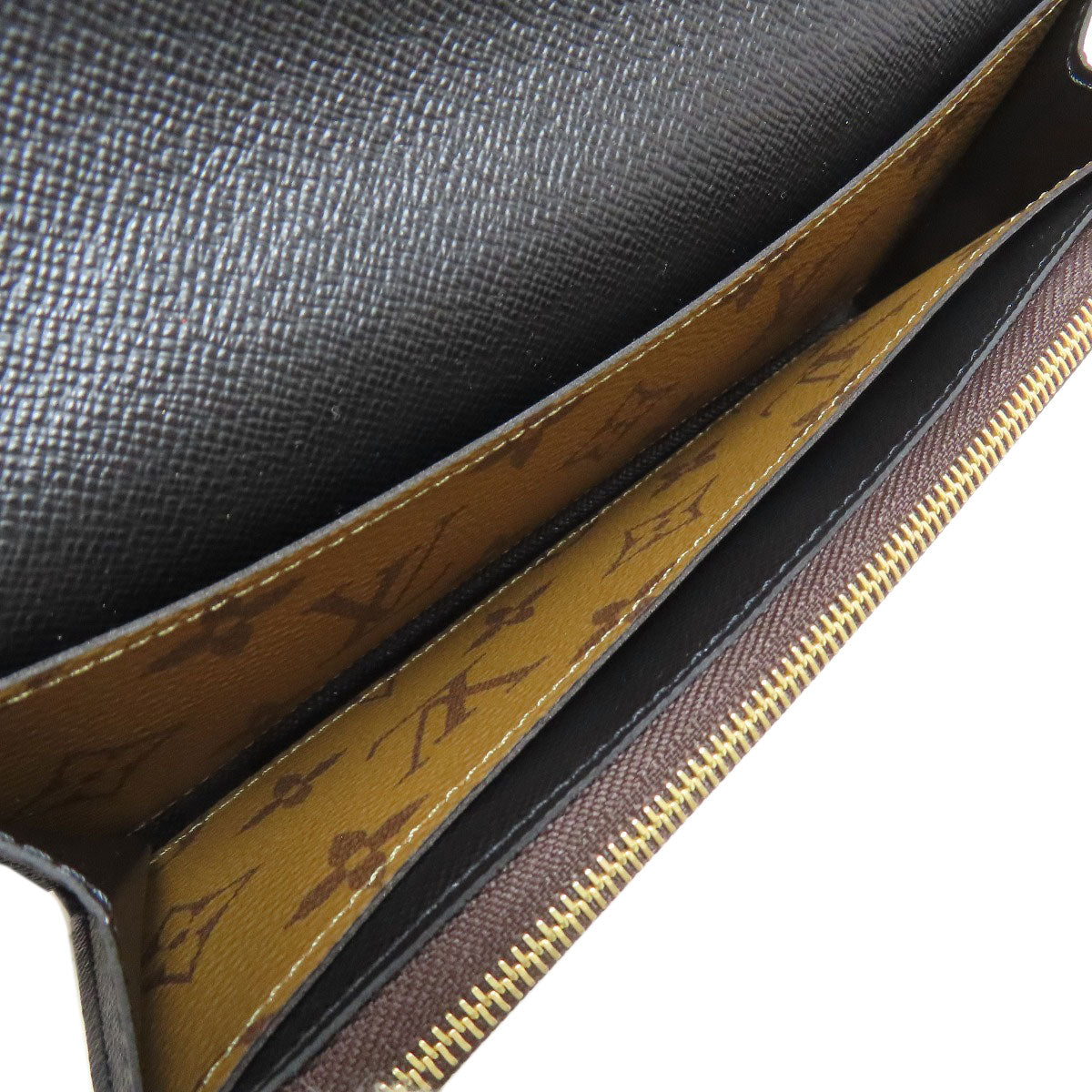 LOUIS VUITTON Long Wallet Purse M82157 Monogram reverse Brown Portefeuille Emily