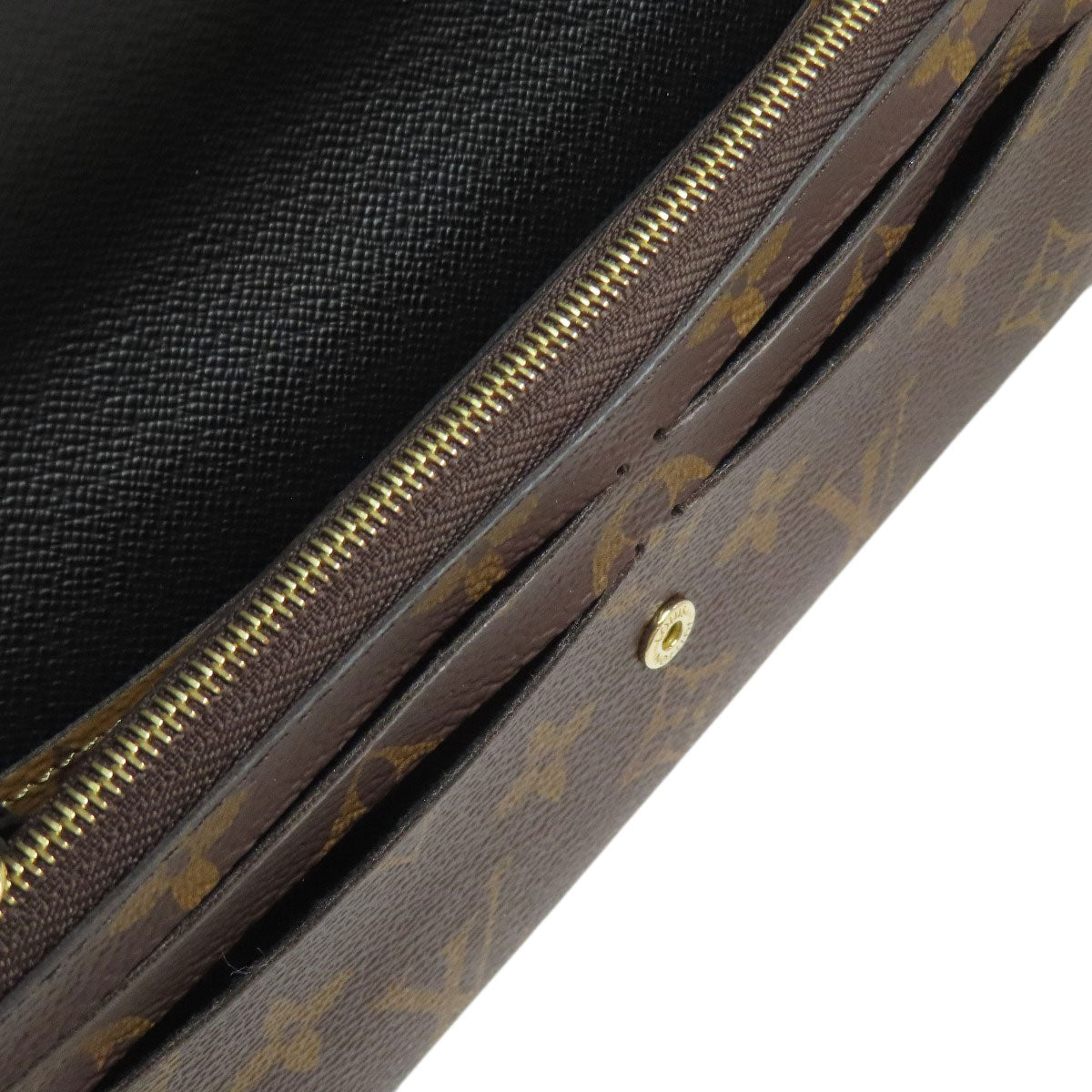 LOUIS VUITTON Long Wallet Purse M82157 Monogram reverse Brown Portefeuille Emily