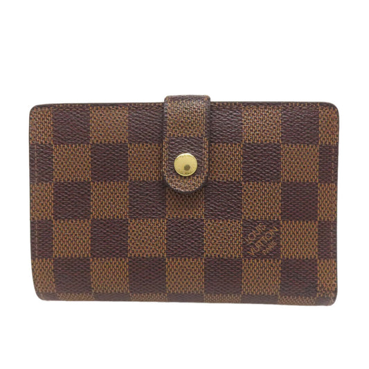 LOUIS VUITTON Bifold Wallet N61674 Damier canvas Brown Portefeuille Vienova