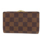 LOUIS VUITTON Bifold Wallet N61674 Damier canvas Brown Portefeuille Vienova