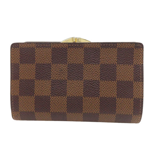 LOUIS VUITTON Bifold Wallet N61674 Damier canvas Brown Portefeuille Vienova