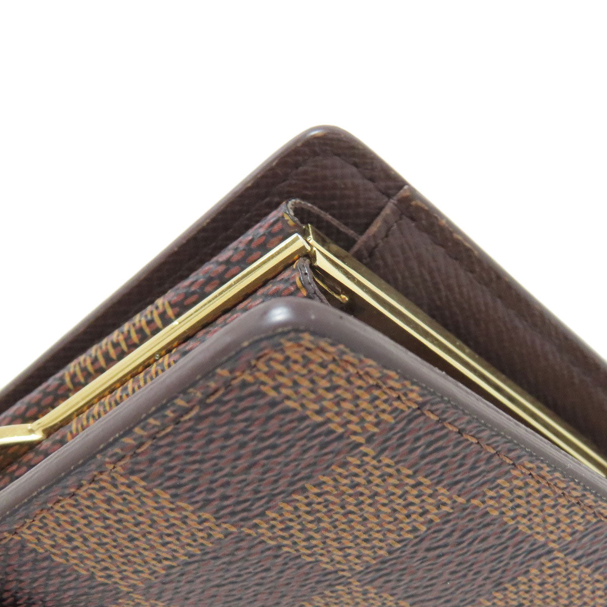 LOUIS VUITTON Bifold Wallet N61674 Damier canvas Brown Portefeuille Vienova