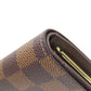 LOUIS VUITTON Bifold Wallet N61674 Damier canvas Brown Portefeuille Vienova