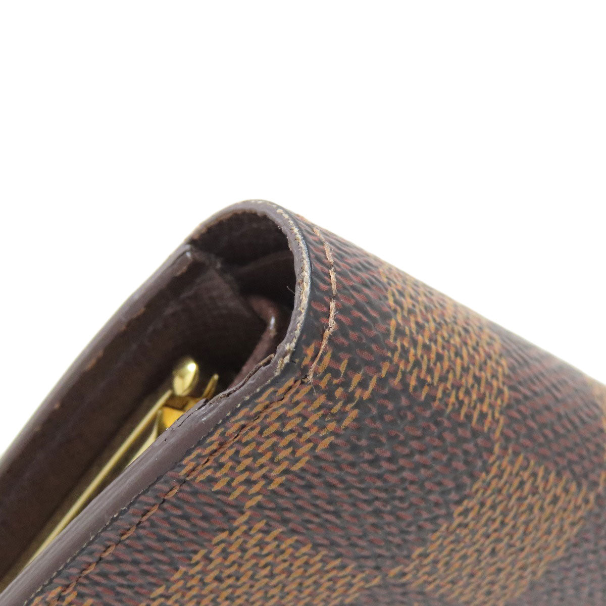 LOUIS VUITTON Bifold Wallet N61674 Damier canvas Brown Portefeuille Vienova
