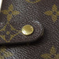 LOUIS VUITTON Bifold Wallet M61667 Monogram canvas Brown Compact zip