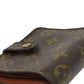 LOUIS VUITTON Bifold Wallet M61667 Monogram canvas Brown Compact zip