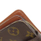 LOUIS VUITTON Bifold Wallet M61667 Monogram canvas Brown Compact zip