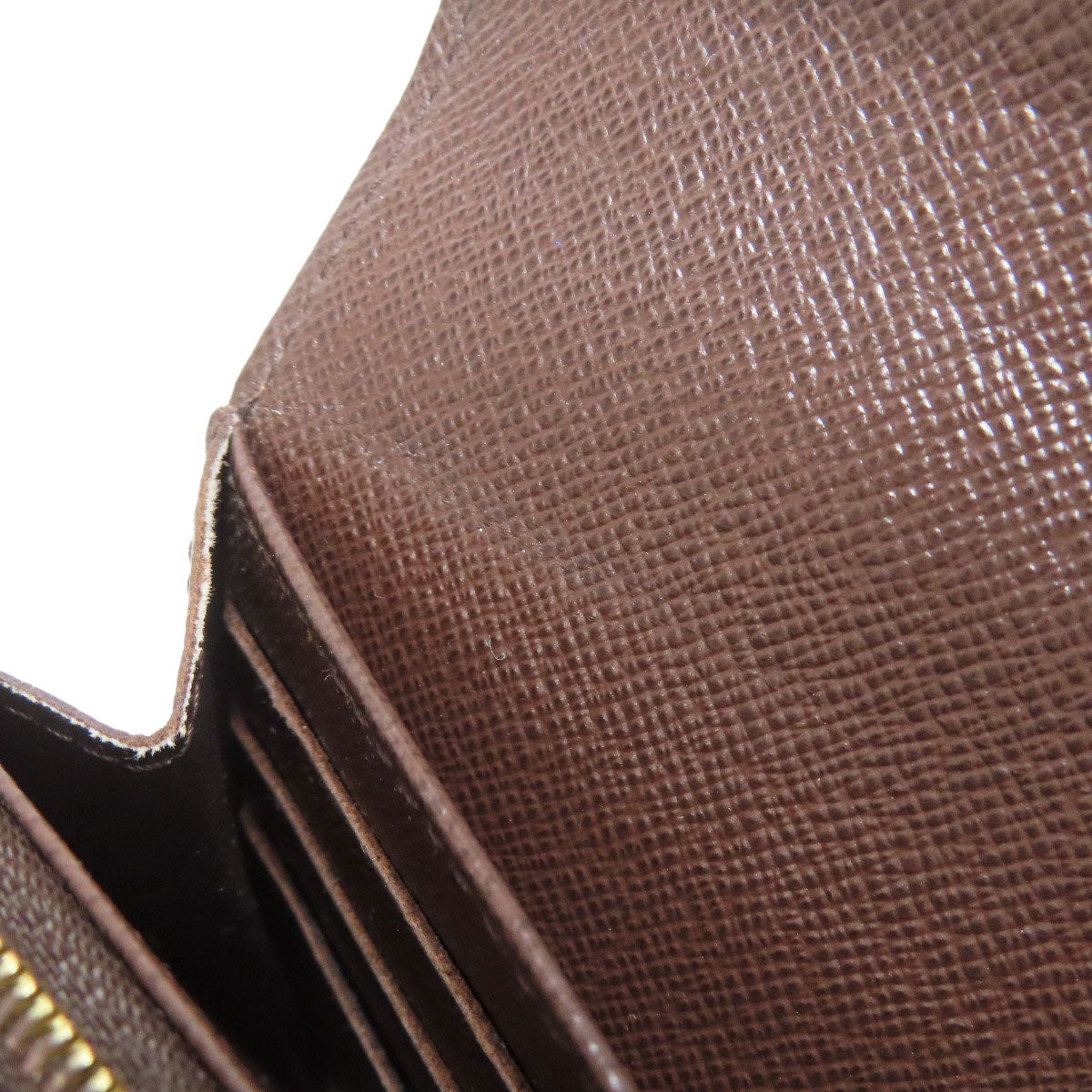 LOUIS VUITTON Long Wallet Purse N63209 Damier canvas Brown Portefeuille Sara