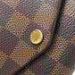 LOUIS VUITTON Long Wallet Purse N63209 Damier canvas Brown Portefeuille Sara